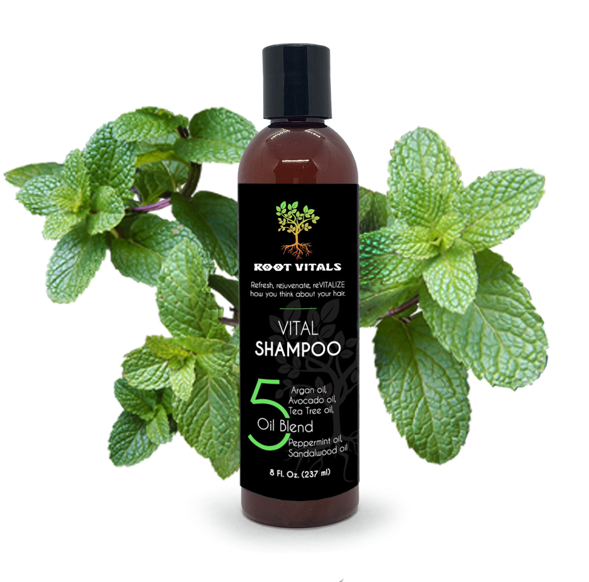 Vital Shampoo for Natural Hair Growth (Peppermint)