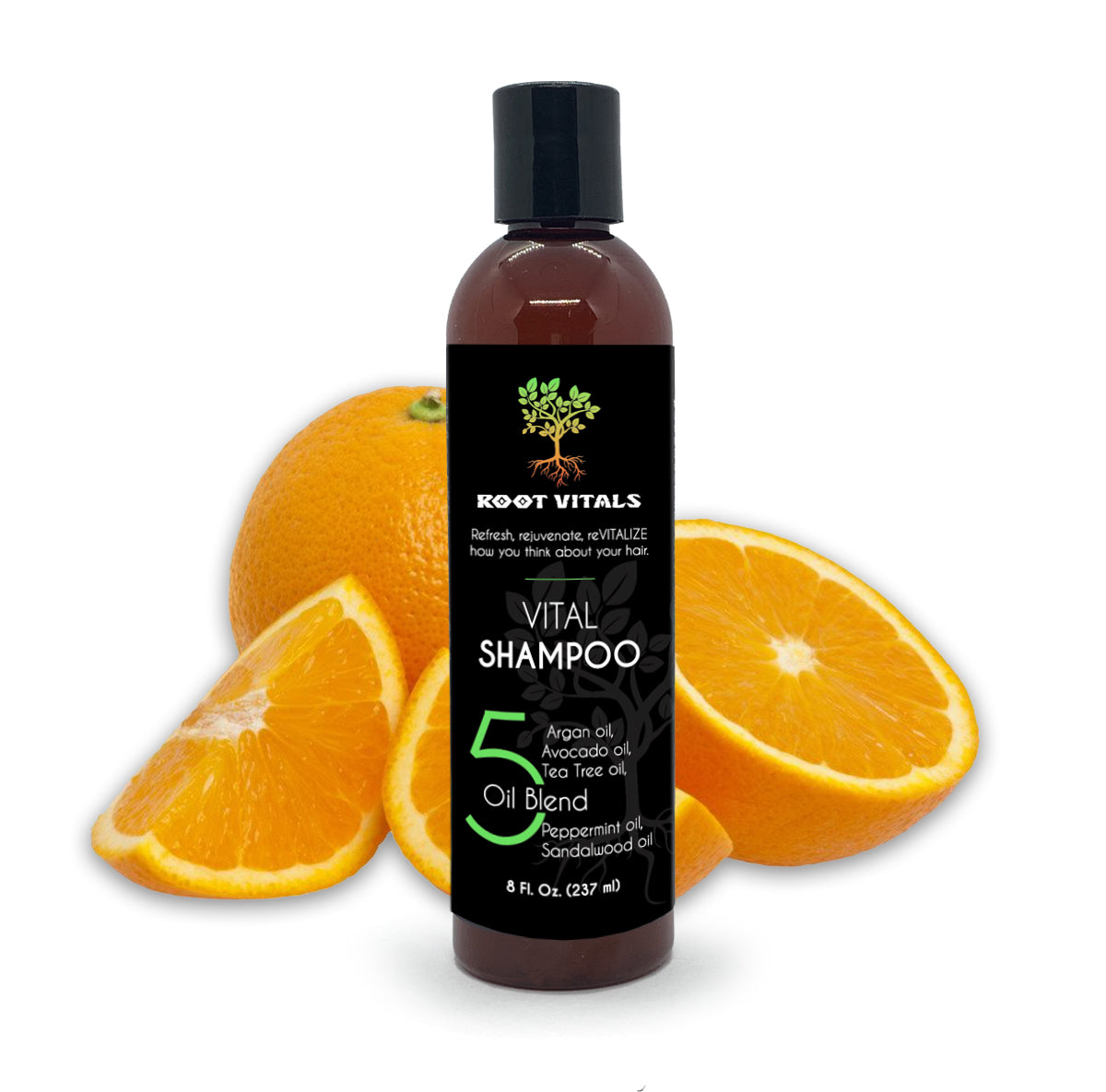 Vital Shampoo for Natural Hair Growth (Orange Zest)